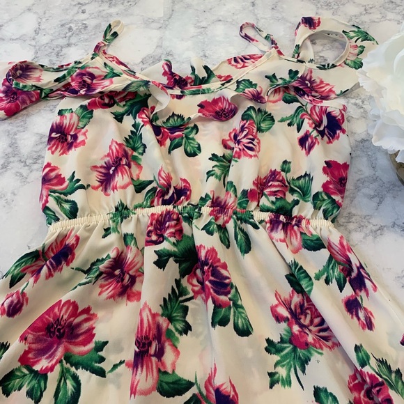 M dress floral print dress or long tank top - Picture 7 of 7